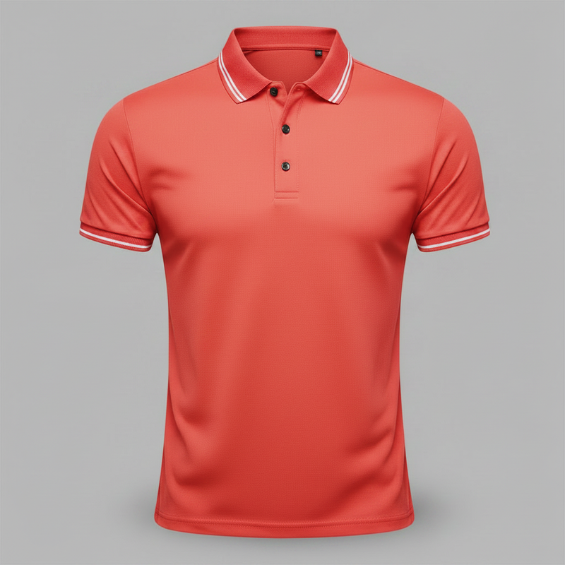 Men's Slim Fit Short Sleeve Polo Shirt | Casual Style