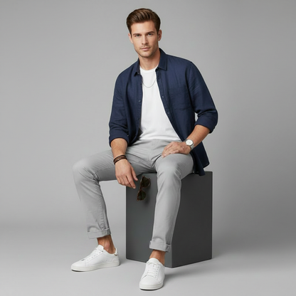 Albert Slim Fit Chinos | Men's Trousers for Casual and Formal Wear