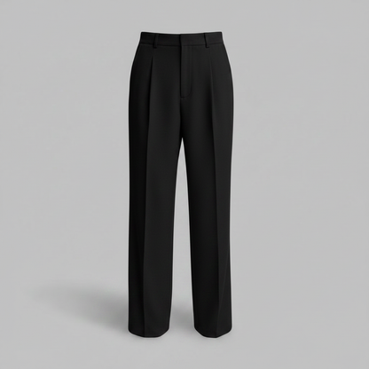 Men's Pleated Pants | Straight Fit Formal Trousers