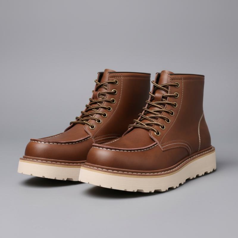 Men's Lace-Up Ankle Boots | Sturdy Footwear