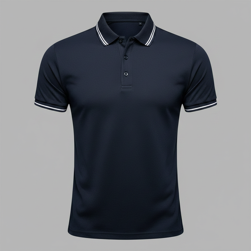 Men's Slim Fit Short Sleeve Polo Shirt | Casual Style
