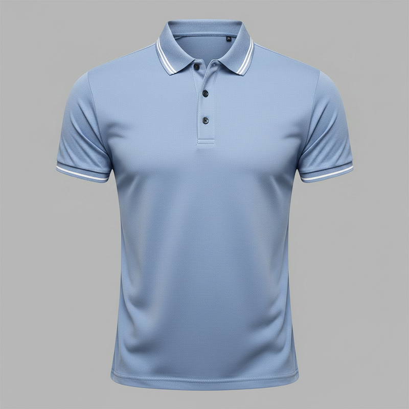 Men's Slim Fit Short Sleeve Polo Shirt | Casual Style