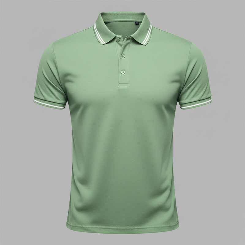 Men's Slim Fit Short Sleeve Polo Shirt | Casual Style
