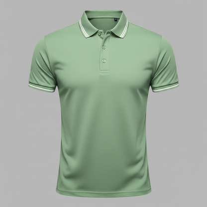 Men's Slim Fit Short Sleeve Polo Shirt | Casual Style