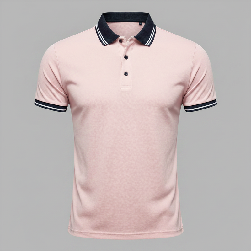 Men's Slim Fit Short Sleeve Polo Shirt | Casual Style