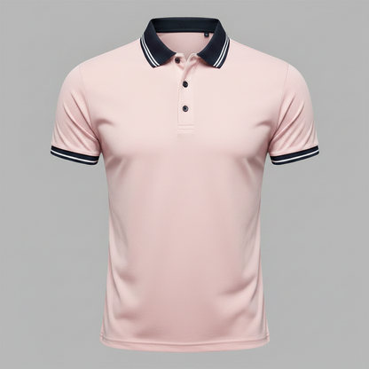 Men's Slim Fit Short Sleeve Polo Shirt | Casual Style