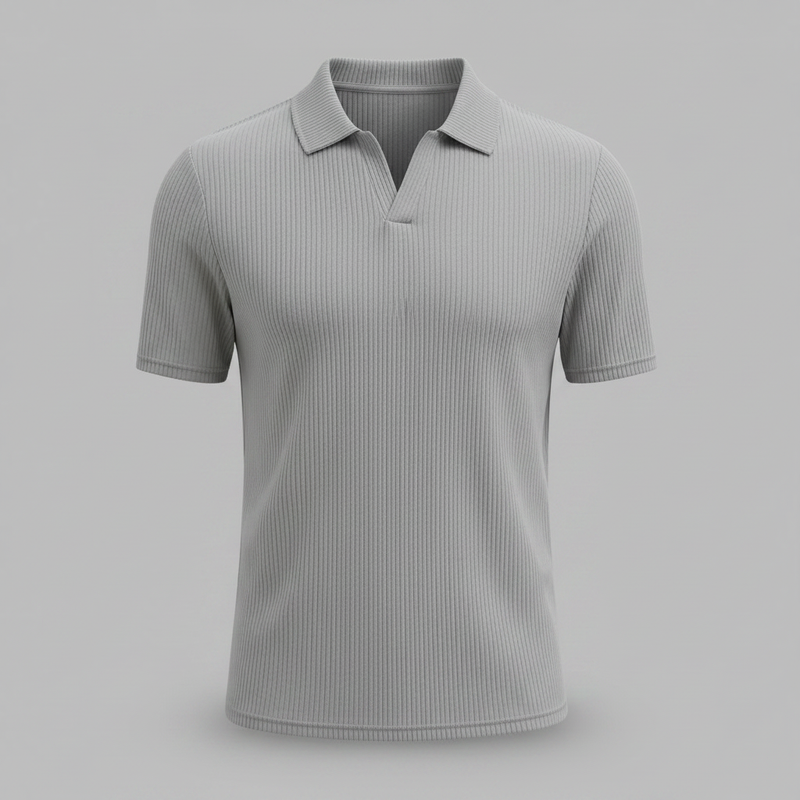 Men's Waffle Polo Shirt | Casual Polo Shirts for Summer