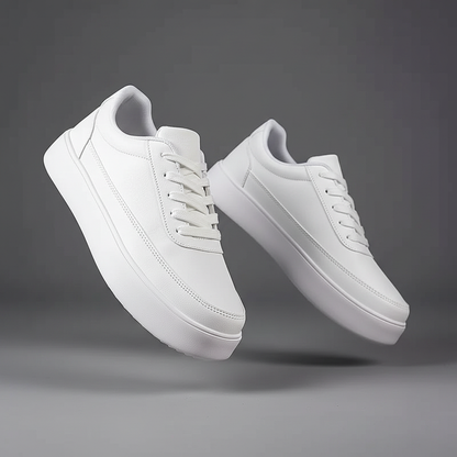 Men's White Platform Sneakers | Casual Footwear
